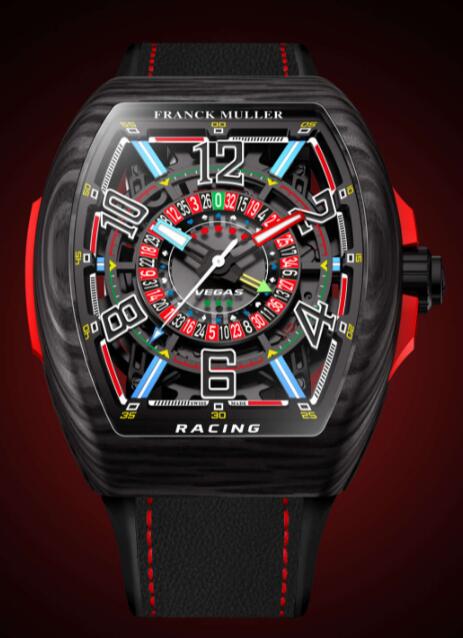 Review Buy Franck Muller Vanguard Racing Vegas Replica Watch for sale Cheap Price V 45 VEGAS RCG SQT CARBONE NR (ER)